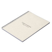 Carnet Texture de lin beige clair (Côté gauche)