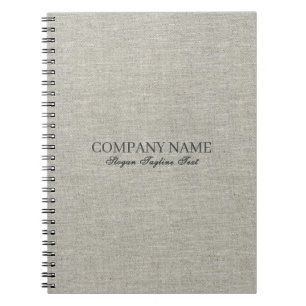 Carnet Texture de lin gris clair