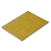 Carnet Texture de lin jaune fermer photo arrière - plan. (Côté gauche)