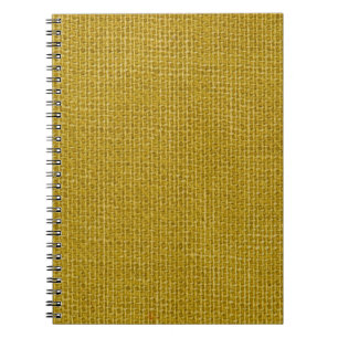 Carnet Texture de lin jaune fermer photo arrière - plan.