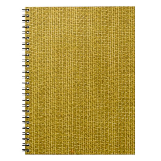 Carnet Texture de lin jaune fermer photo arrière - plan. (Devant)