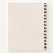 Carnet Texture de lin naturel (Dos)