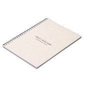 Carnet Texture de lin naturel (Côté gauche)