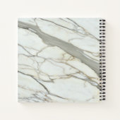 Carnet Texture de marbre chic nom/anniversaire personnali (Dos)