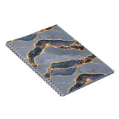 Carnet Texture de marbre gris foncé de luxe avec veines d (Côté Droit)