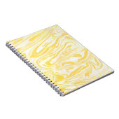 Carnet Texture de marbre jaune. Main dessinée (Côté Droit)
