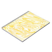 Carnet Texture de marbre jaune. Main dessinée (Côté gauche)