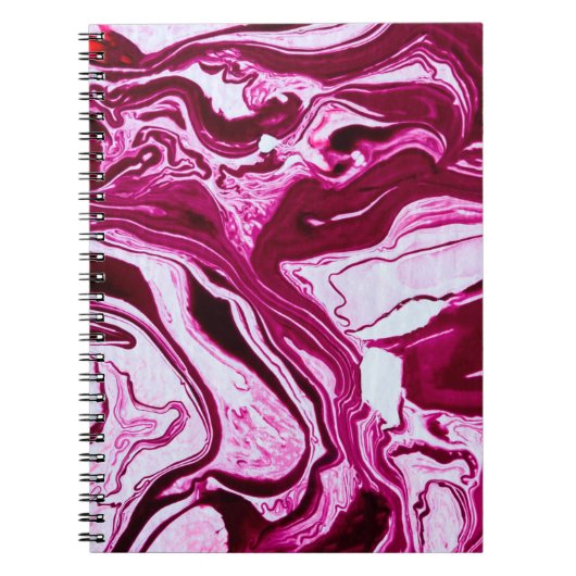 Carnet Texture de marbre magenta (Devant)