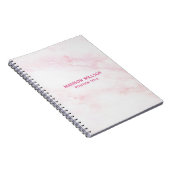 Carnet Texture de marbre rose doux (Côté Droit)