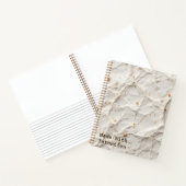 Carnet Texture de papier recyclé | Conception de fibre na (Intérieur)