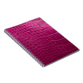 Carnet Texture de peau de crocodile rose (Côté Droit)