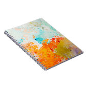 Carnet texture de peinture à l'huile abstraite sur toile, (Côté Droit)