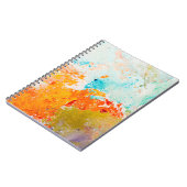 Carnet texture de peinture à l'huile abstraite sur toile, (Côté gauche)