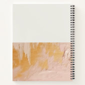 Carnet Texture de peinture à l'huile d'or rose Bush (Dos)