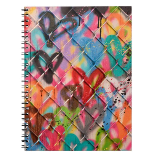 Carnet Texture de peinture Abstraite Spray Arrière-plan,  (Devant)