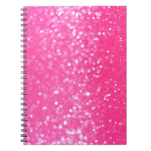 Carnet Texture de photo scintillante rose chaud vibrant