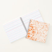 Carnet Texture de taches - Orange (Intérieur)