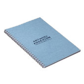 Carnet Texture de tissu bleu clair (Côté Droit)