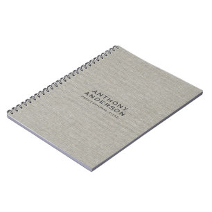 Carnet Texture de tissu gris chaud