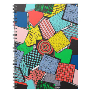 Carnet Texture des blocs Abstraits dessinés à la main