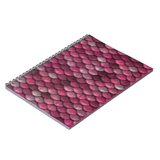 Carnet Texture des échelles métalliques roses (Côté gauche)