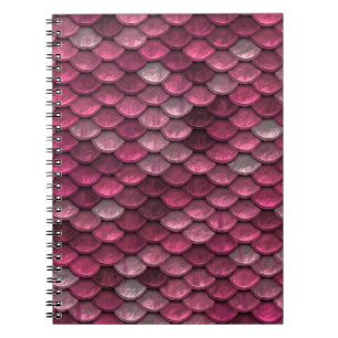 Carnet Texture des échelles métalliques roses