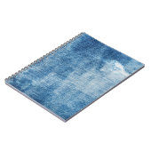 Carnet Texture des jeans en denim bleu (Côté gauche)