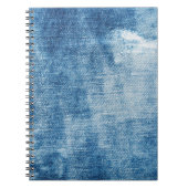 Carnet Texture des jeans en denim bleu (Devant)