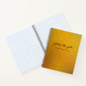 Carnet Texture dorée (Intérieur)