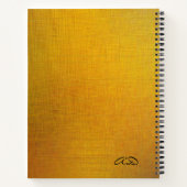 Carnet Texture dorée (Dos)
