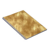 Carnet Texture dorée brossée abstraite (Côté Droit)