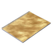 Carnet Texture dorée brossée abstraite (Côté gauche)