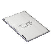 Carnet Texture du grain de bois blanc (Côté Droit)