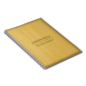 Carnet Texture du grain de bois d'or (Côté Droit)