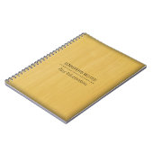 Carnet Texture du grain de bois d'or (Côté gauche)