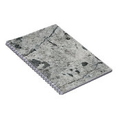 Carnet Texture d'un vieux mur de béton fêlé. Contexte (Côté Droit)