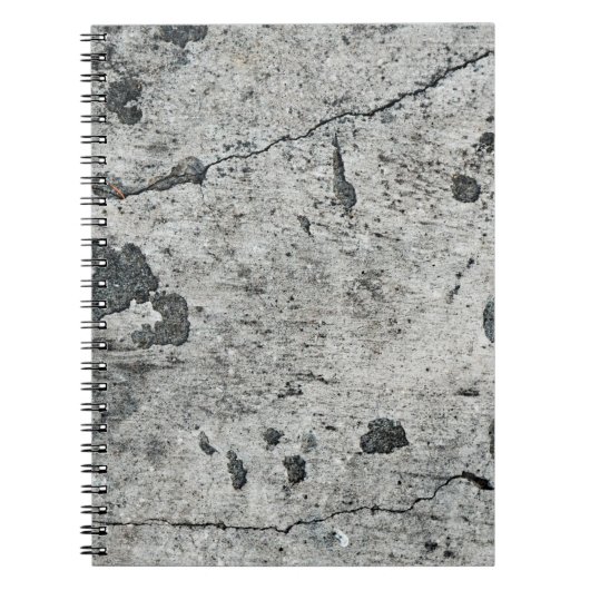 Carnet Texture d'un vieux mur de béton fêlé. Contexte (Devant)