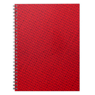 Carnet Texture dynamique de tissu rouge