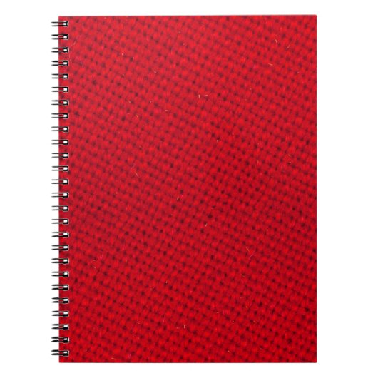 Carnet Texture dynamique de tissu rouge (Devant)