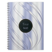 Carnet texture dynamique métallique abstraite (Devant)