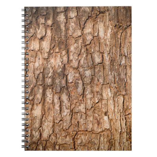 Carnet Texture écorce d'arbre, arrière - plan de bois nat (Devant)