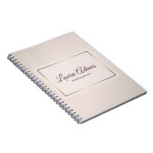 Carnet Texture élégante de gradient de rose en pastel (Côté Droit)