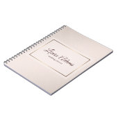 Carnet Texture élégante de gradient de rose en pastel (Côté gauche)