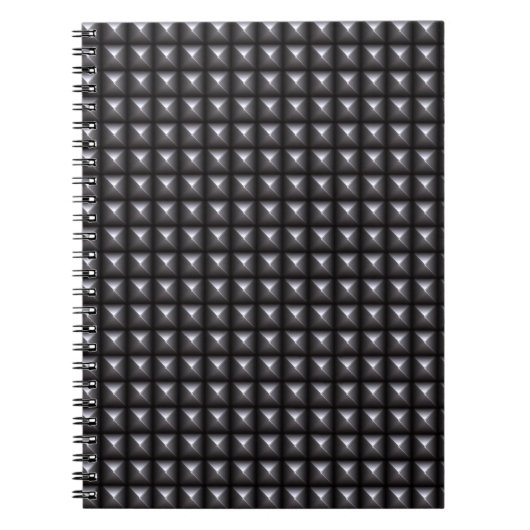Carnet Texture en acier cloutée (Devant)
