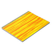 Carnet Texture En Bois Abstrait Orange Et Jaune (Côté gauche)