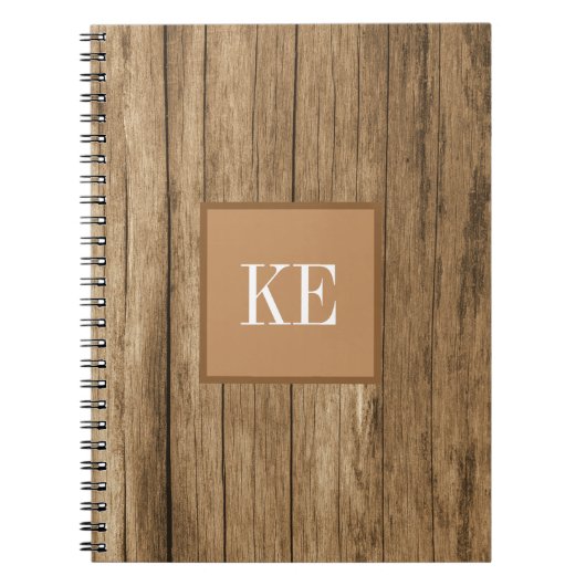 Carnet Texture en bois Brown (Devant)