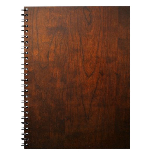 Carnet Texture en bois d'acajou (Devant)