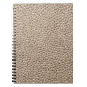 Carnet Texture en cuir beige, arrière - plan sans soudure