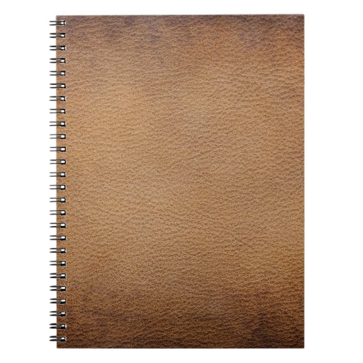 Carnet Texture en Cuir Brown : Closeup Arrière - plan Vin (Devant)