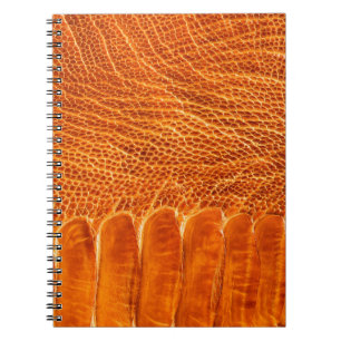 Carnet Texture en cuir d'autruche